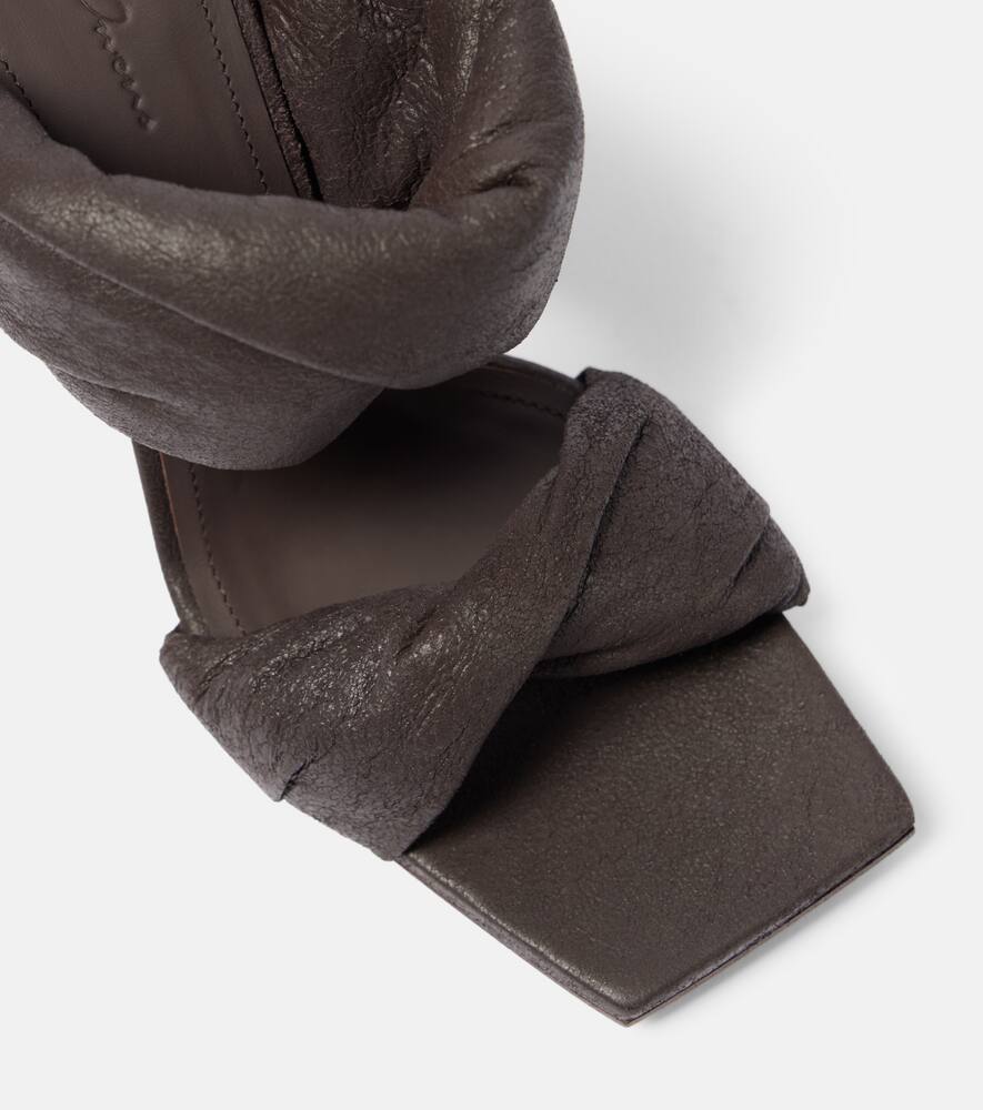 Rick Owens Twisted Cantilever 80 leather mules