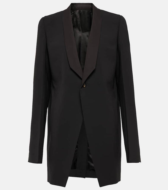 Rick Owens Walrus Tux virgin wool blazer