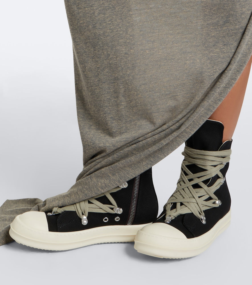 Black Rick Owens DRKSHDW Megalace high-top sneakers - High Top Sneakers
