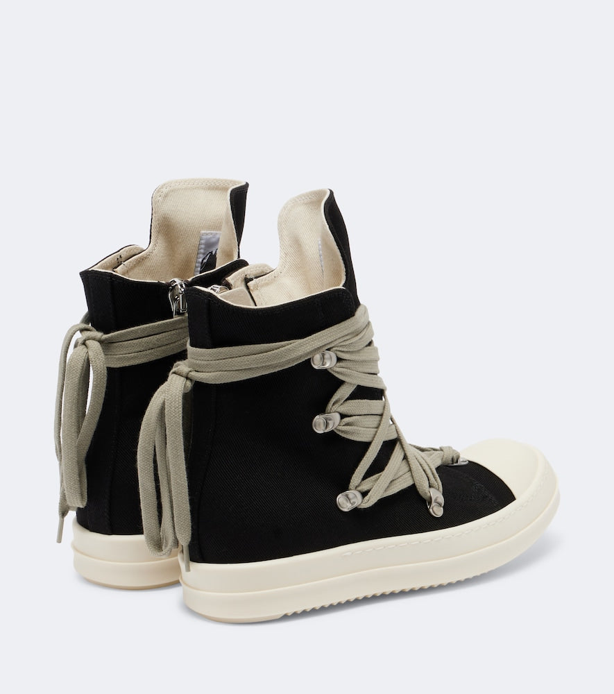 Black Rick Owens DRKSHDW Megalace high-top sneakers - High Top Sneakers