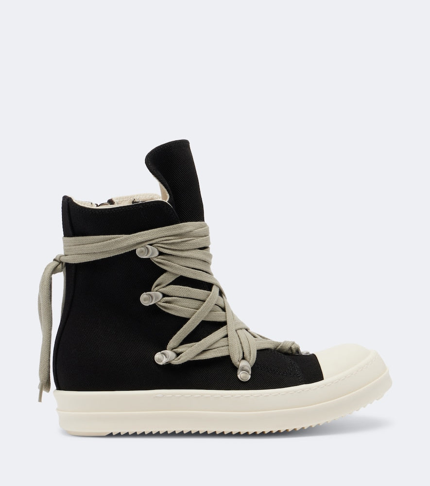 Black Rick Owens DRKSHDW Megalace high-top sneakers - High Top Sneakers
