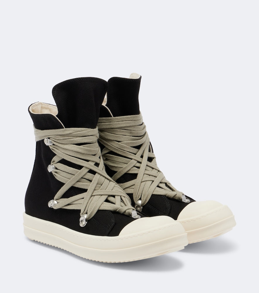 Black Rick Owens DRKSHDW Megalace high-top sneakers - High Top Sneakers