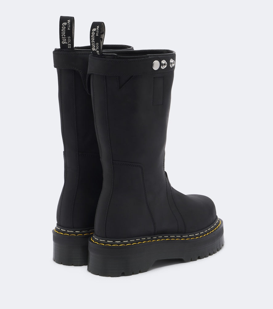 Rick Owens DRKSHDW x Dr. Martens Quad platform boots (Black) - Flat Boots