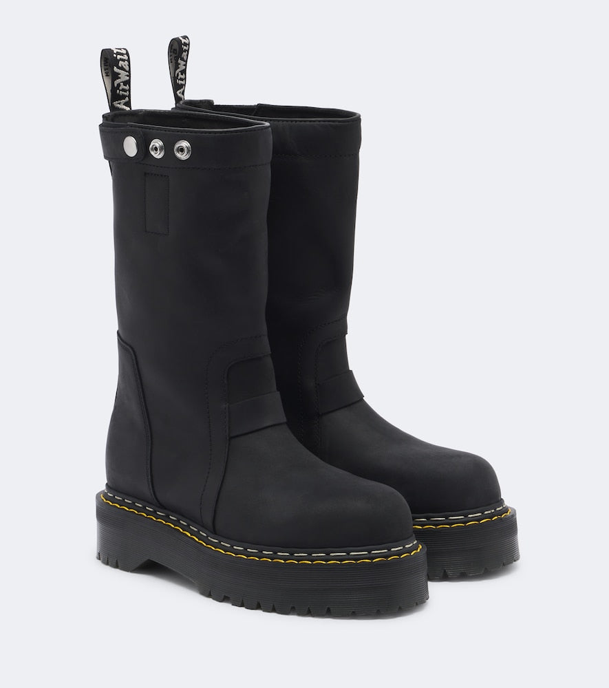 Rick Owens DRKSHDW x Dr. Martens Quad platform boots (Black) - Flat Boots