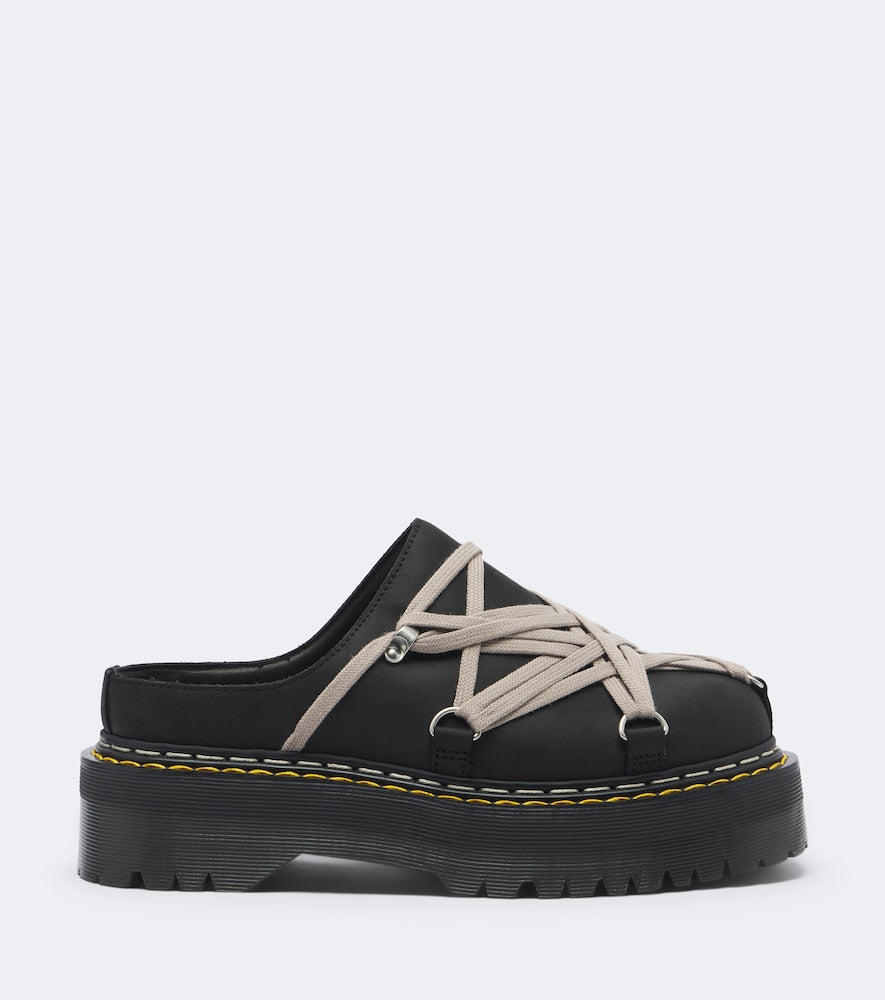 Black Rick Owens DRKSHDW x Dr. Martens leather mules - Mules