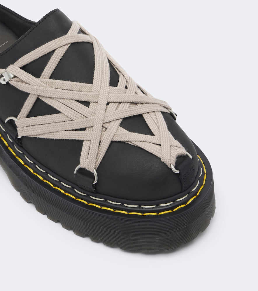 Black Rick Owens DRKSHDW x Dr. Martens leather mules - Mules