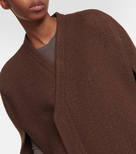 Rick Owens Wool zipped cape