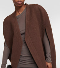 Rick Owens Wool zipped cape