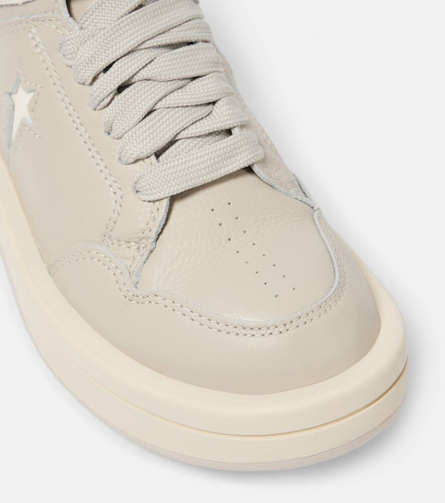 Rick Owens x Converse Turbowpn leather high-top sneakers
