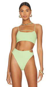 Riot Swim Eden Bikini Top in Mint - Haut de bikini Riot Swim Eden en menthe - Riot Swim Eden 薄荷色比基尼上衣 - Riot Swim Eden Bikinioberteil in Mint - Riot Swim Eden 비키니 탑 - Top bikini Riot Swim Eden color menta