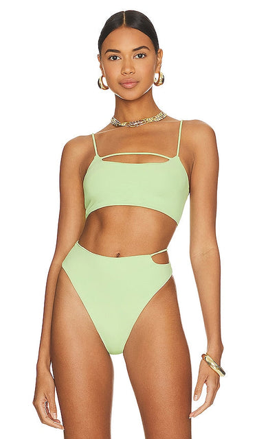 Riot Swim Eden Bikini Top in Mint - Haut de bikini Riot Swim Eden en menthe - Riot Swim Eden 薄荷色比基尼上衣 - Riot Swim Eden Bikinioberteil in Mint - Riot Swim Eden 비키니 탑 - Top bikini Riot Swim Eden color menta