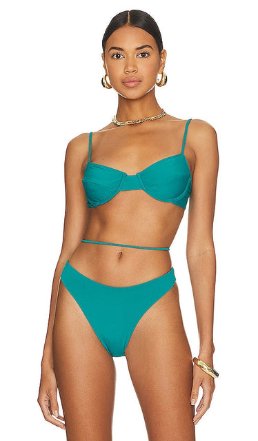 Riot Swim Jax Bikini Top in Blue - Haut de bikini Riot Swim Jax en bleu - Riot Swim Jax 蓝色比基尼上衣 - Riot Swim Jax Bikinioberteil in Blau - Riot Swim Jax 비키니 탑 블루 색상 - Top bikini Riot Swim Jax in blu