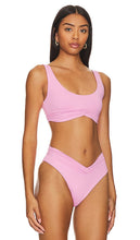 Riot Swim Pico Bikini Top in Pink