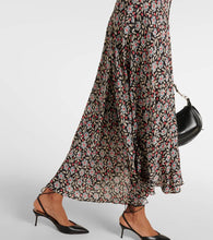 Rixo Amina floral crêpe midi dress