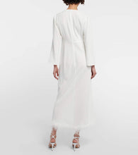 Rixo Bridal Mya feather-trimmed dress