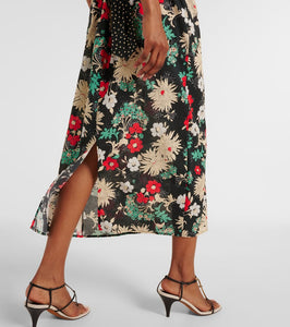 Rixo Carey floral cotton midi dress