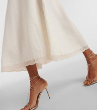 Rixo Clarice lace-trimmed midi dress