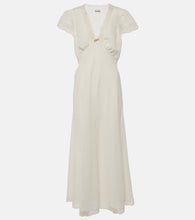 Rixo Clarice lace-trimmed midi dress. Rixo Clarice 蕾丝边饰中长连衣裙