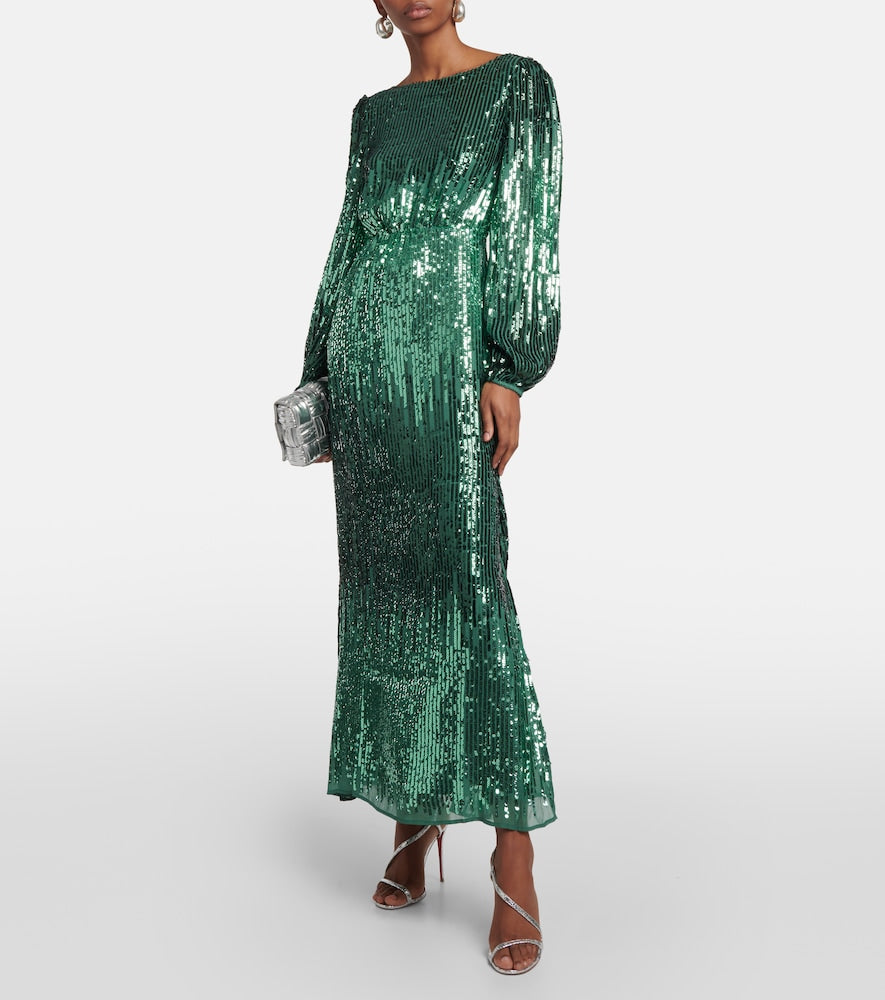 Rixo Coco sequined maxi dress