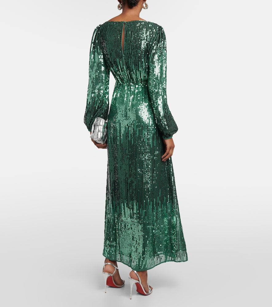 Rixo Coco sequined maxi dress