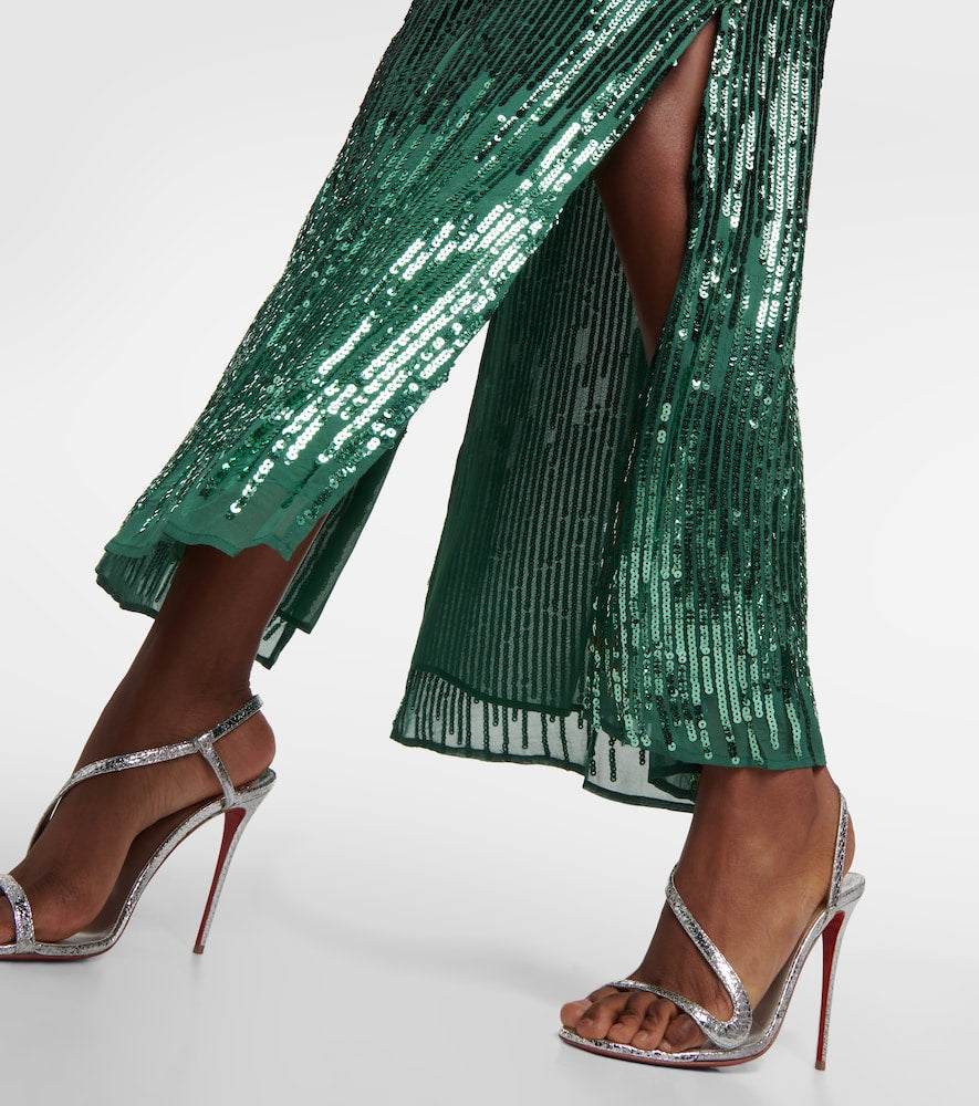 Rixo Coco sequined maxi dress