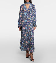 Rixo Ferne floral crepe midi dress