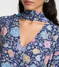 Rixo Ferne floral crepe midi dress