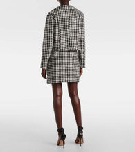 Rixo Houndstooth cropped jacket