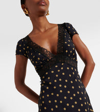 Rixo Iggy polka-dot midi dress
