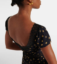 Rixo Iggy polka-dot midi dress