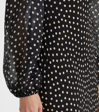 Rixo Ivy polka-dot silk maxi dress