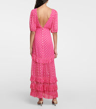 Rixo Shireen fil coup√É¬© georgette maxi dress