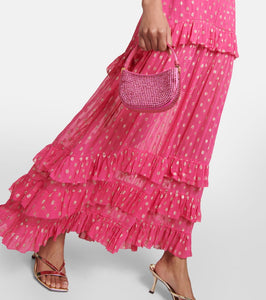 Rixo Shireen fil coup√É¬© georgette maxi dress