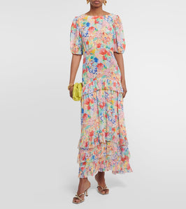 Rixo Shireen floral maxi dress
