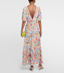 Rixo Shireen floral maxi dress