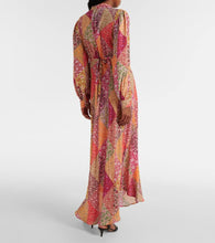 Rixo Trula patchwork crêpe maxi dress