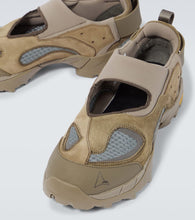 Roa Rozes suede-trimmed sneakers