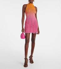 Roberta Einer Angel printed tulle-trimmed minidress