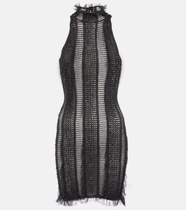 Roberta Einer Angel tulle-trimmed minidress