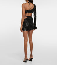 Roberta Einer Banu cutout sequined minidress