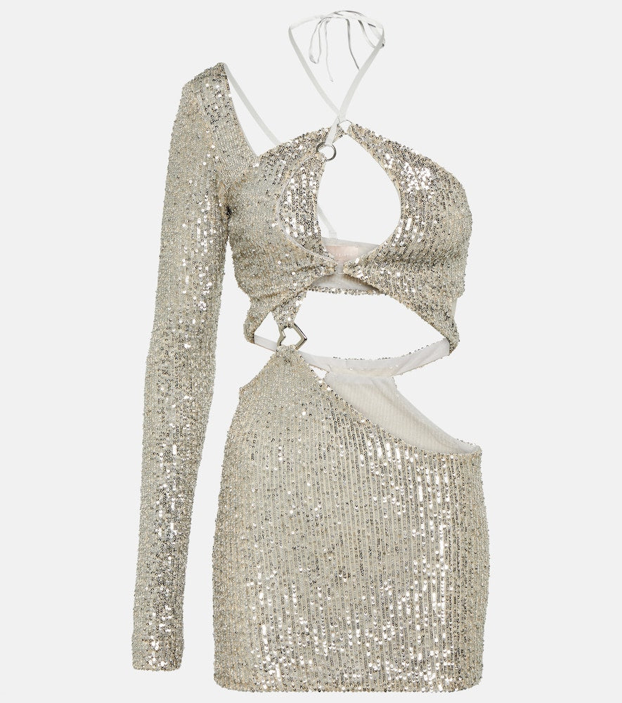 Roberta Einer Banu cutout sequined minidress. Roberta Einer Banu 挖剪亮片迷你连衣裙