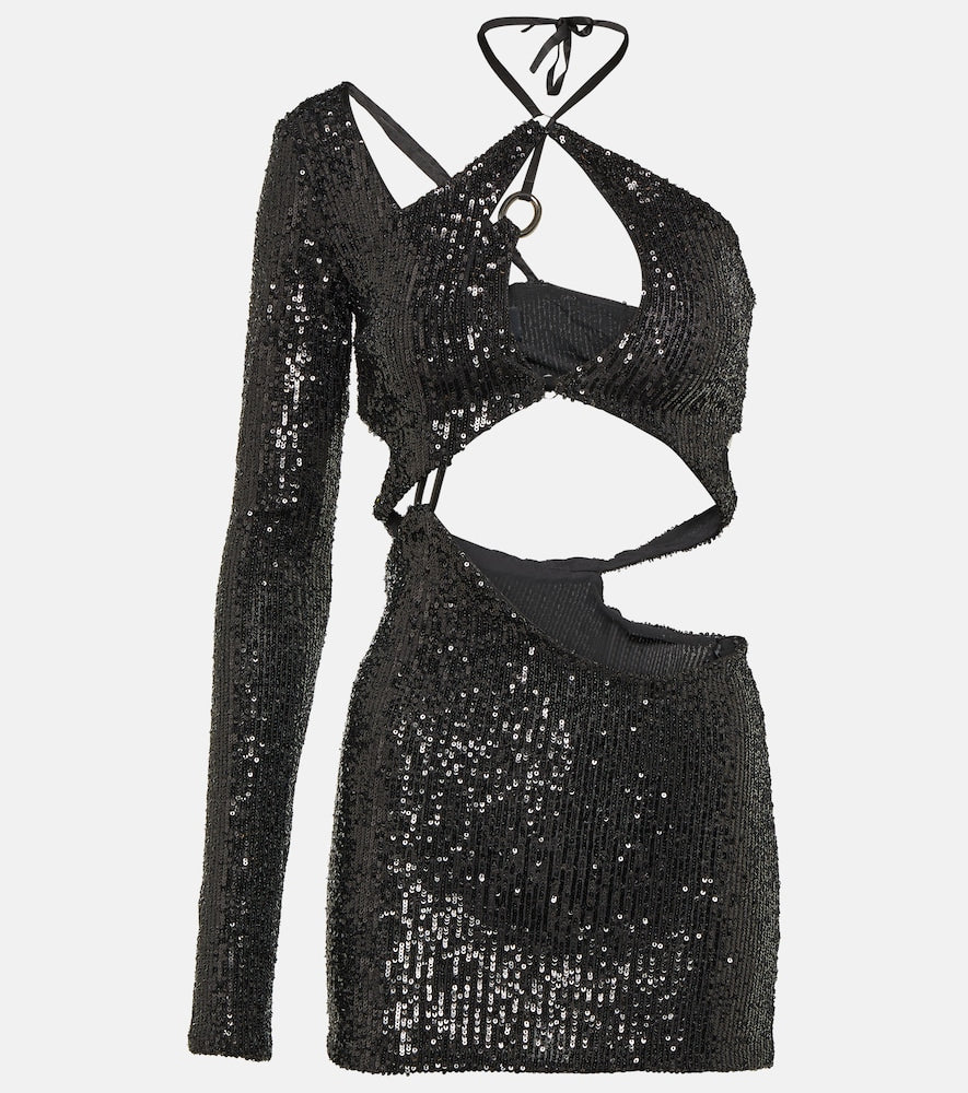 Roberta Einer Banu cutout sequined minidress. Roberta Einer Banu 挖剪亮片迷你连衣裙