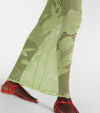 Roberta Einer Natalie halterneck cotton-blend maxi dress