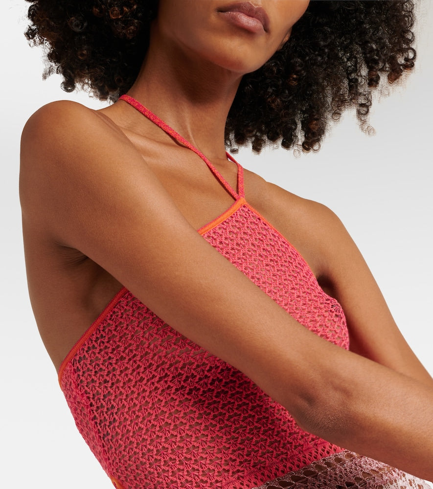 Roberta Einer Natalie knitted cotton minidress