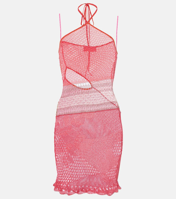 Roberta Einer Natalie knitted cotton minidress