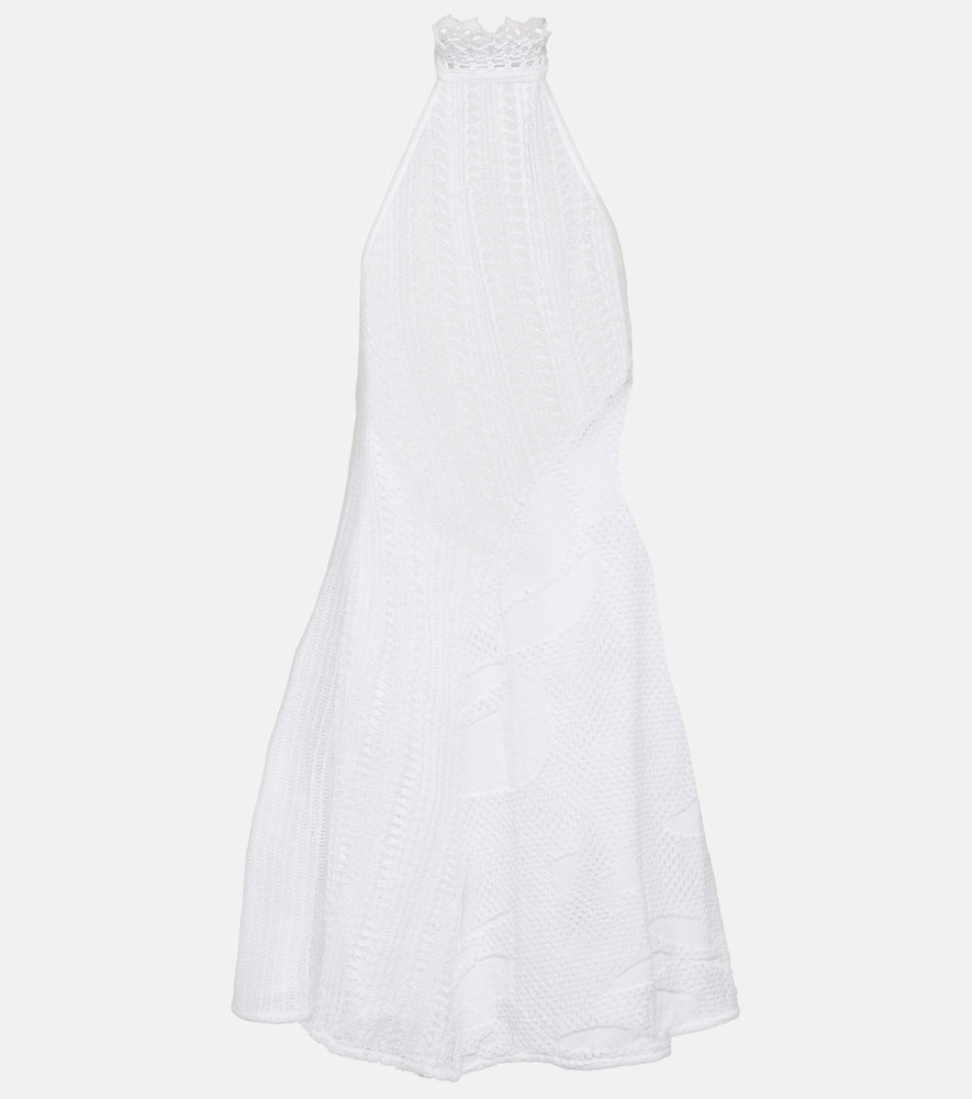 Roberta Einer Sleek halterneck knit minidress. Roberta Einer 时尚挂脖针织迷你连衣裙