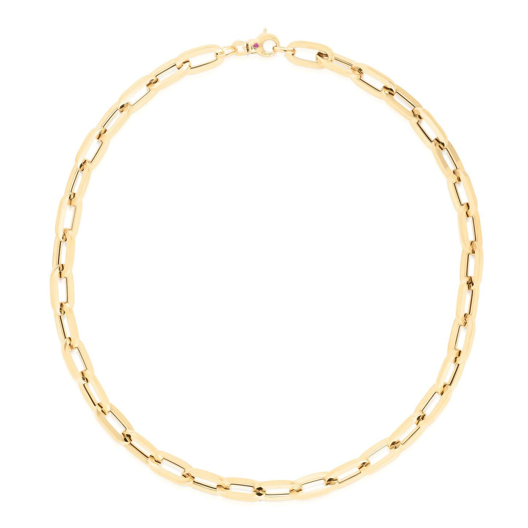 Roberto Coin Classic Oro Yellow Gold Collar Necklace - 18 Inches
