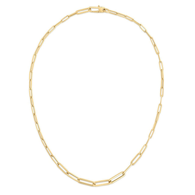 Roberto Coin Oro Classics Yellow Gold Chain Link Necklace