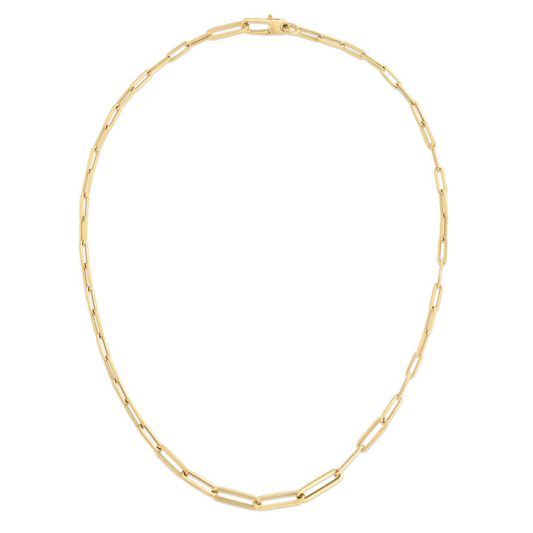 Roberto Coin Oro Classics Yellow Gold Chain Link Necklace