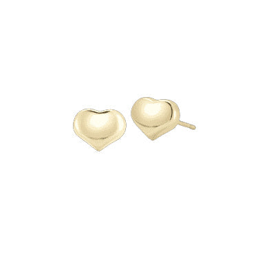 Roberto Coin Tiny Treasures Yellow Gold Heart Stud Earrings